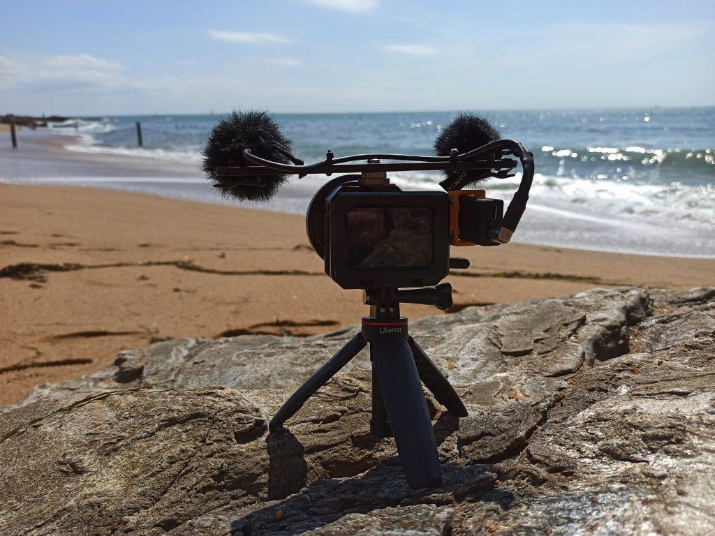 Earsight gopro at beach